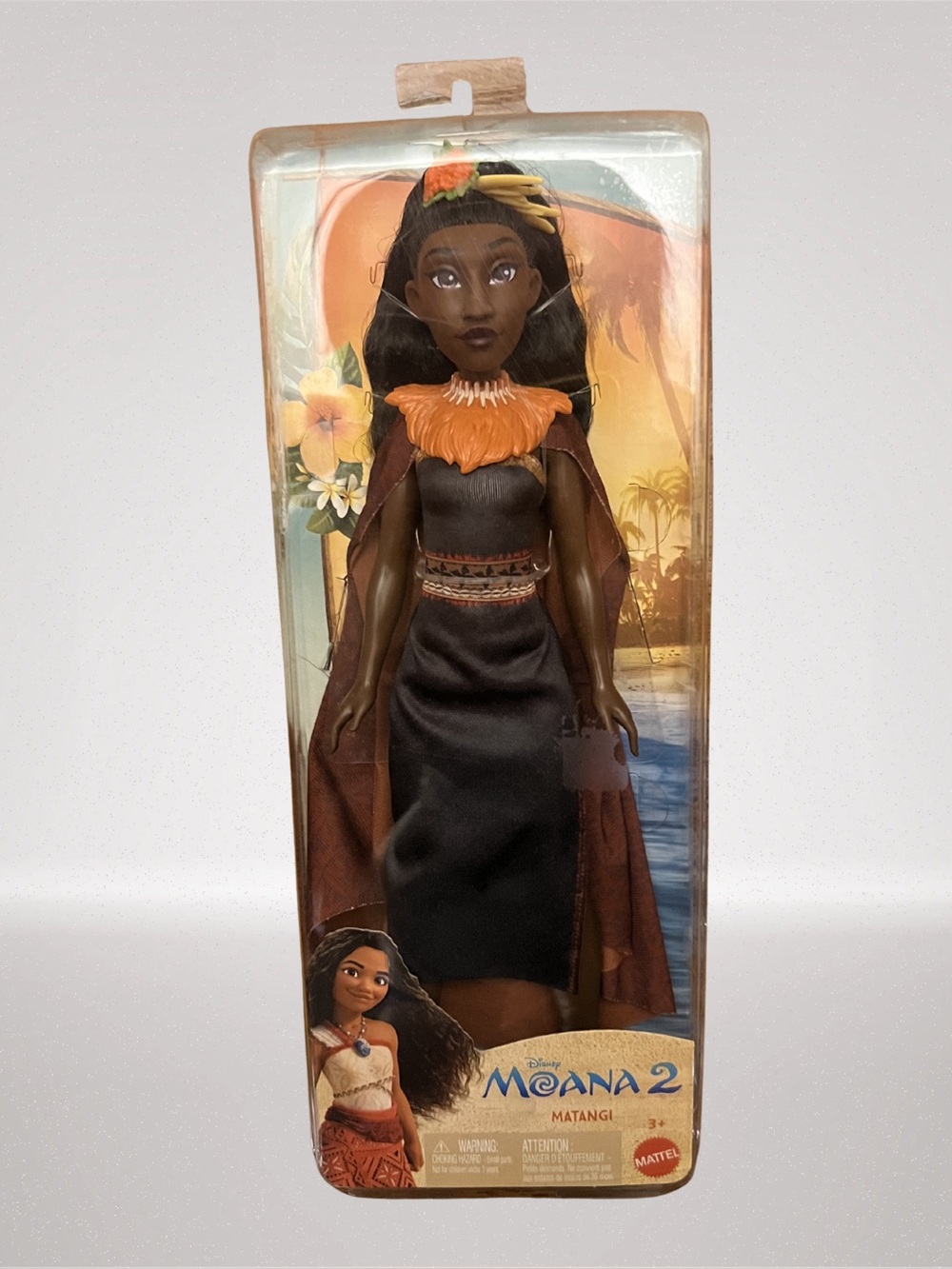 Disney Matangi Doll in Black Dress with Orange Collar